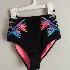 Victoria's Secret High Waist Lattice Swim Bottoms